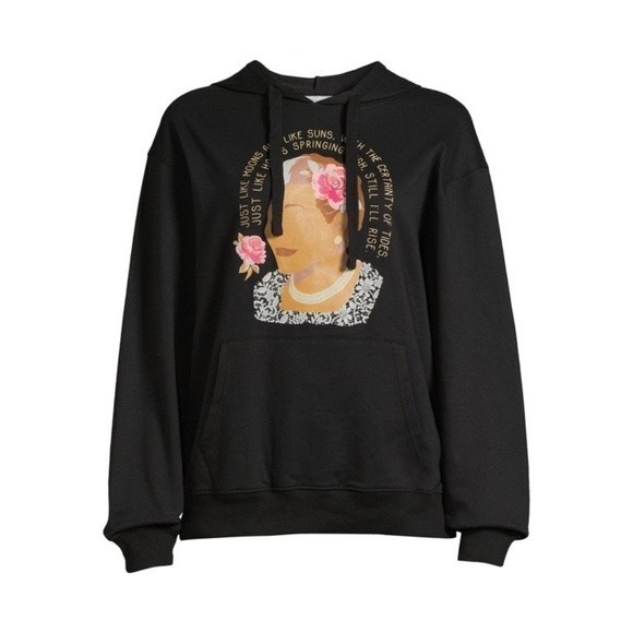 Maya Still I Rise Juniors Long Sleeve Graphic Sweatshirt Junior XS - Picture 5 of 12